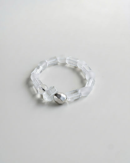 ALBA TRANSLUCENT SILVER GEMSTONE BRACELET