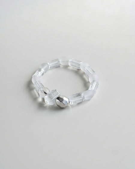 ALBA TRANSLUCENT SILVER GEMSTONE BRACELET