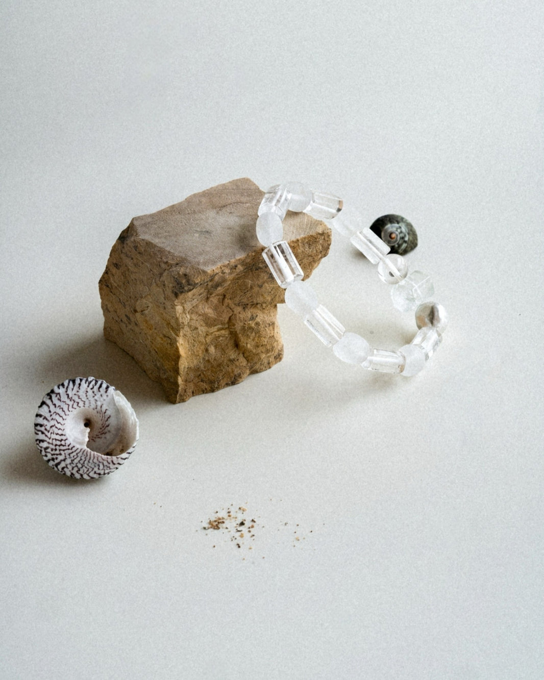 ALBA TRANSLUCENT SILVER GEMSTONE BRACELET