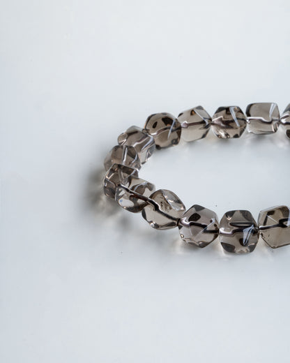 PETRA FACETED SMOKY GEMSTONE BRACELET