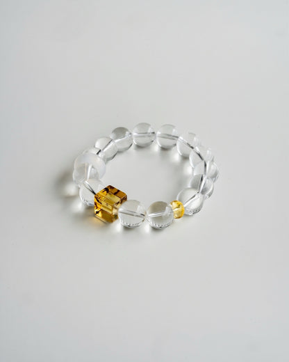 RIA HONEY-AMBER GEMSTONE BRACELET