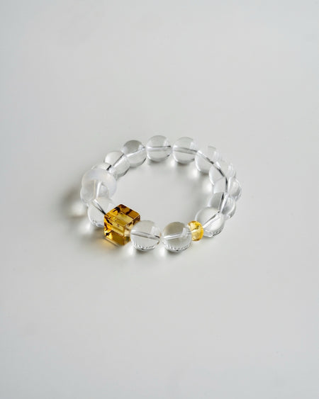 RIA HONEY-AMBER GEMSTONE BRACELET