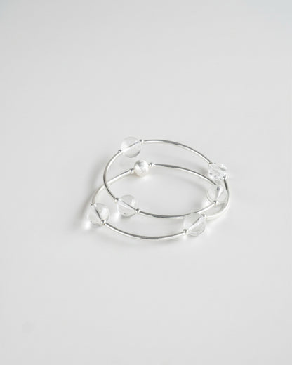 ONA PARALLEL-GLACIAL SILVER GEMSTONE BRACELET