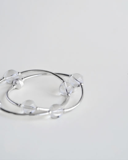 ONA PARALLEL-GLACIAL SILVER GEMSTONE BRACELET