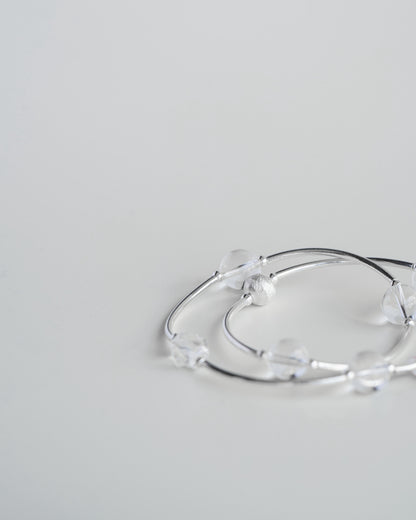 ONA PARALLEL-GLACIAL SILVER GEMSTONE BRACELET
