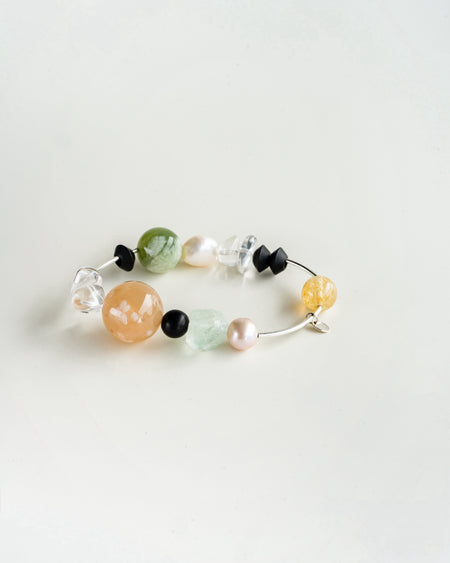 ARIA NEBULA SILVER GEMSTONE BRACELET