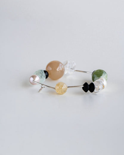 ARIA NEBULA SILVER GEMSTONE BRACELET