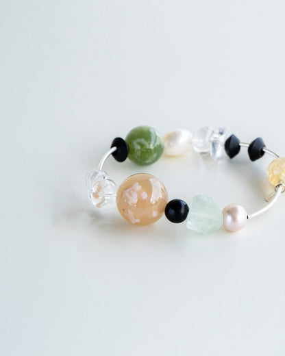 ARIA NEBULA SILVER GEMSTONE BRACELET