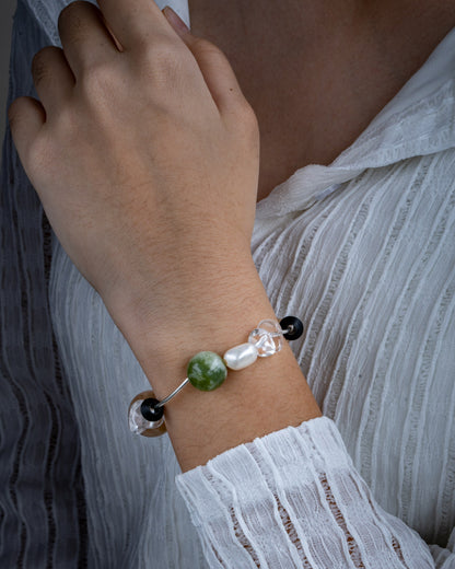 ARIA NEBULA SILVER GEMSTONE BRACELET