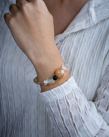 ARIA NEBULA SILVER GEMSTONE BRACELET