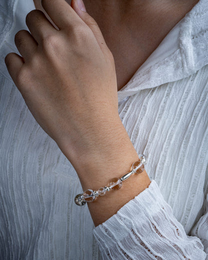 MARINA PRISTINE SILVER GEMSTONE BRACELET