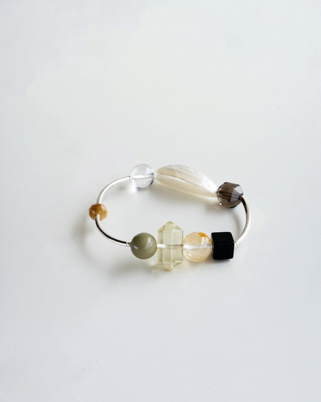 CELESTE ASTRAL SILVER GEMSTONE BRACELET