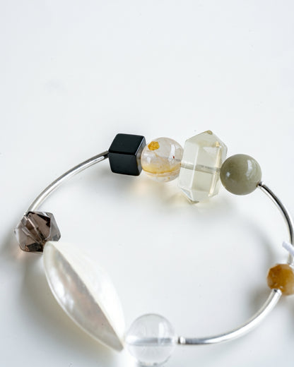 CELESTE ASTRAL SILVER GEMSTONE BRACELET