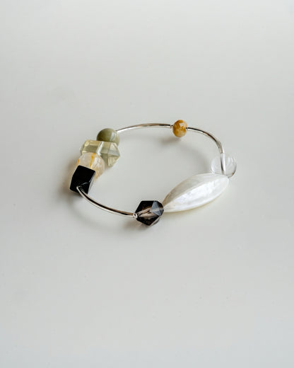 CELESTE ASTRAL SILVER GEMSTONE BRACELET