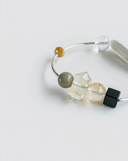 CELESTE ASTRAL SILVER GEMSTONE BRACELET
