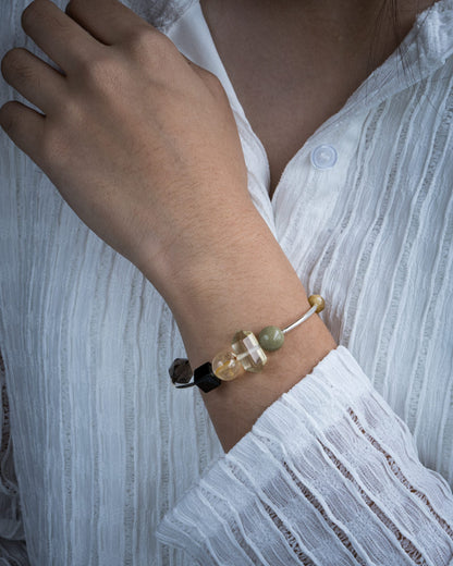 CELESTE ASTRAL SILVER GEMSTONE BRACELET