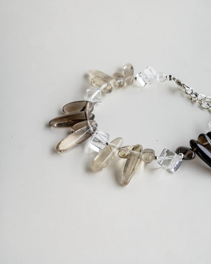 SAGA BLOOM SILVER GEMSTONE BRACELET