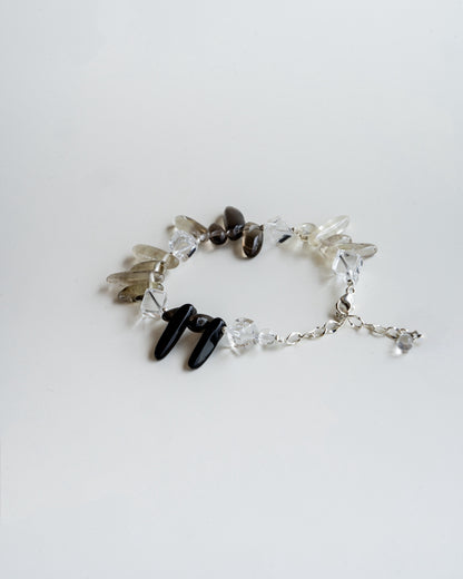 SAGA BLOOM SILVER GEMSTONE BRACELET