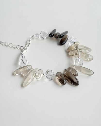 SAGA BLOOM SILVER GEMSTONE BRACELET