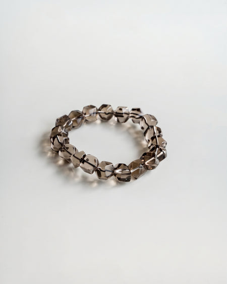PETRA FACETED SMOKY GEMSTONE BRACELET