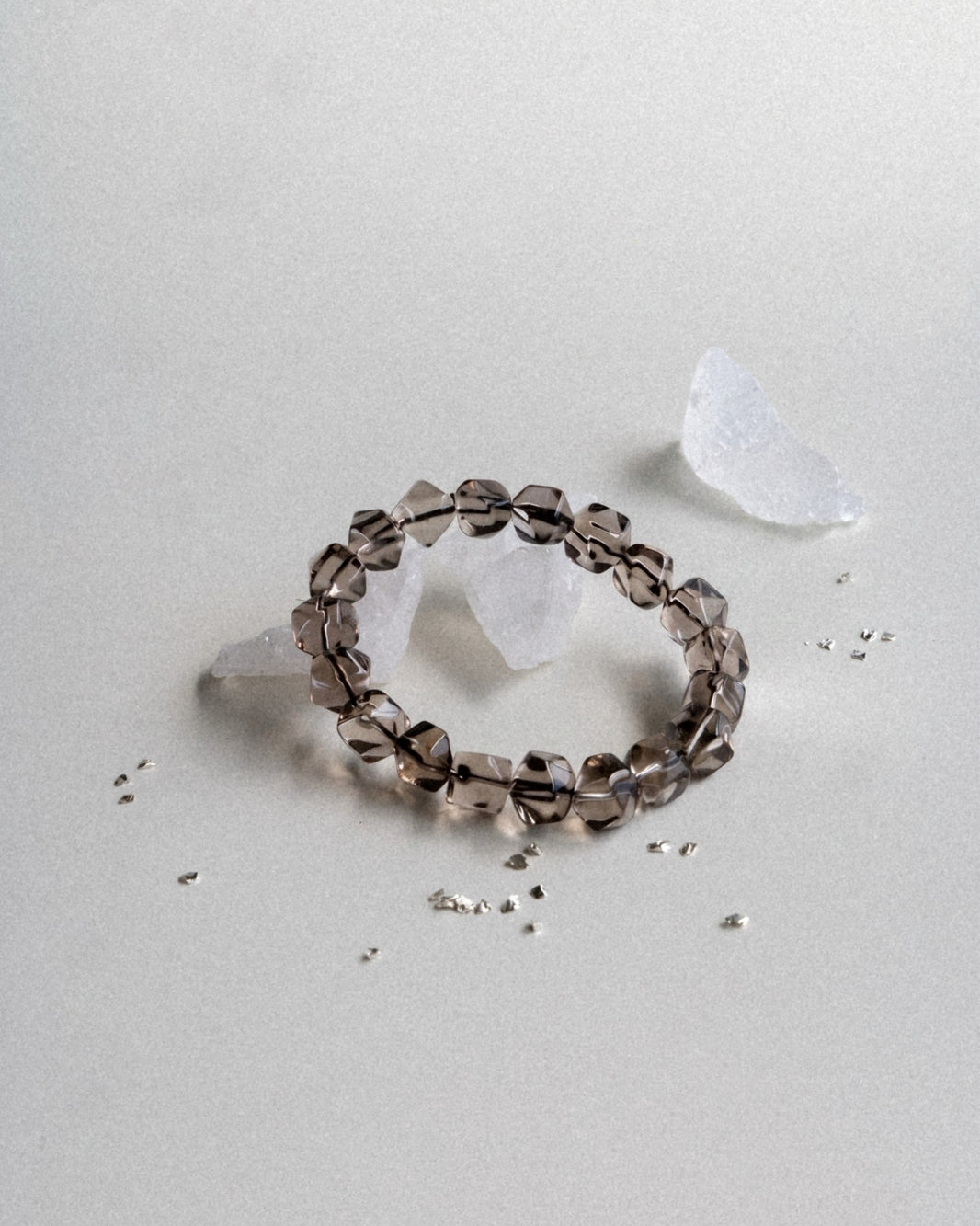 PETRA FACETED SMOKY GEMSTONE BRACELET
